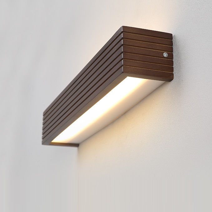 Светильник настенный ElegantLight DZN-11294 WOOD ` D550*80/H80/1/LED/10W/6500K темное дерево PASTIME