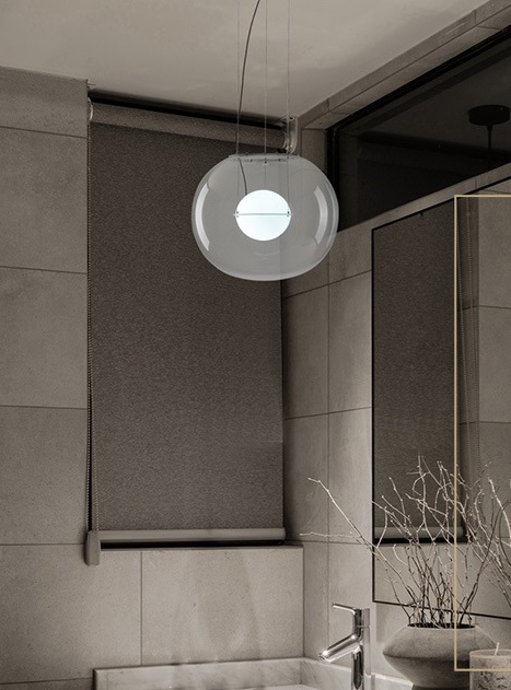 Светильник подвесной ElegantLight DZN-11312 РОМ/ПРОЗРАЧНЫЙ ` D400/H350+1500/1/LED/10W/4500K Big One