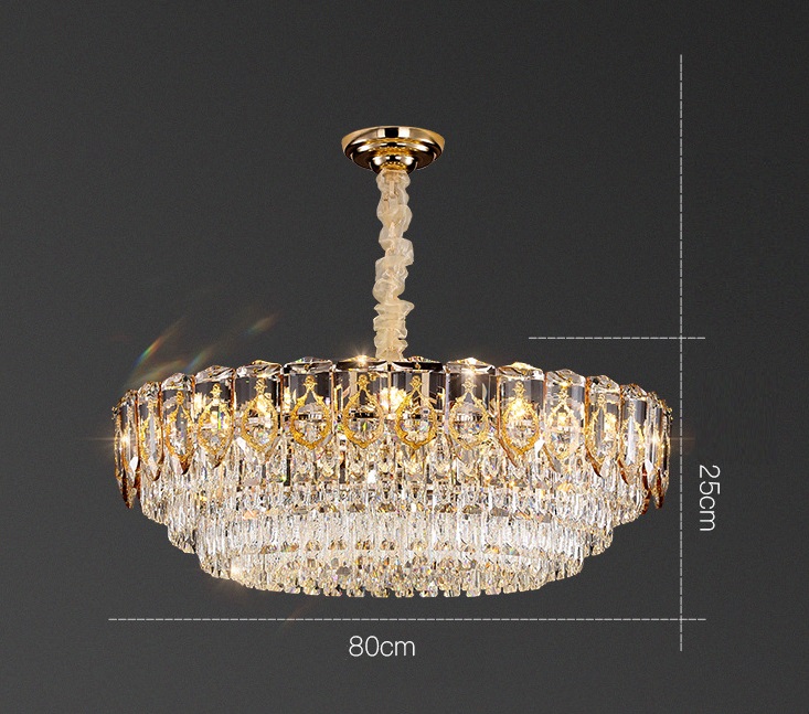 Светильник подвесной ElegantLight DZN-11320 ЗОЛОТО ` D800/H250+1000/12/E14/40W