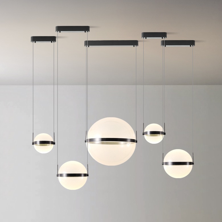 Светильник подвесной ElegantLight DZN-11331 ЧЕРНЫЙ ` D600/H2000/1/LED/60W/4000K NICLIS