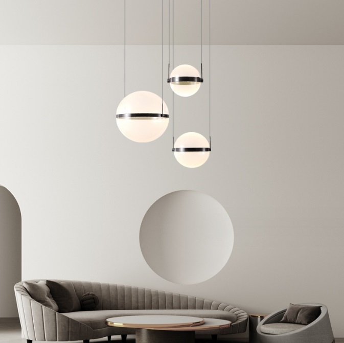 Светильник подвесной ElegantLight DZN-11331 ЧЕРНЫЙ ` D600/H2000/1/LED/60W/4000K NICLIS