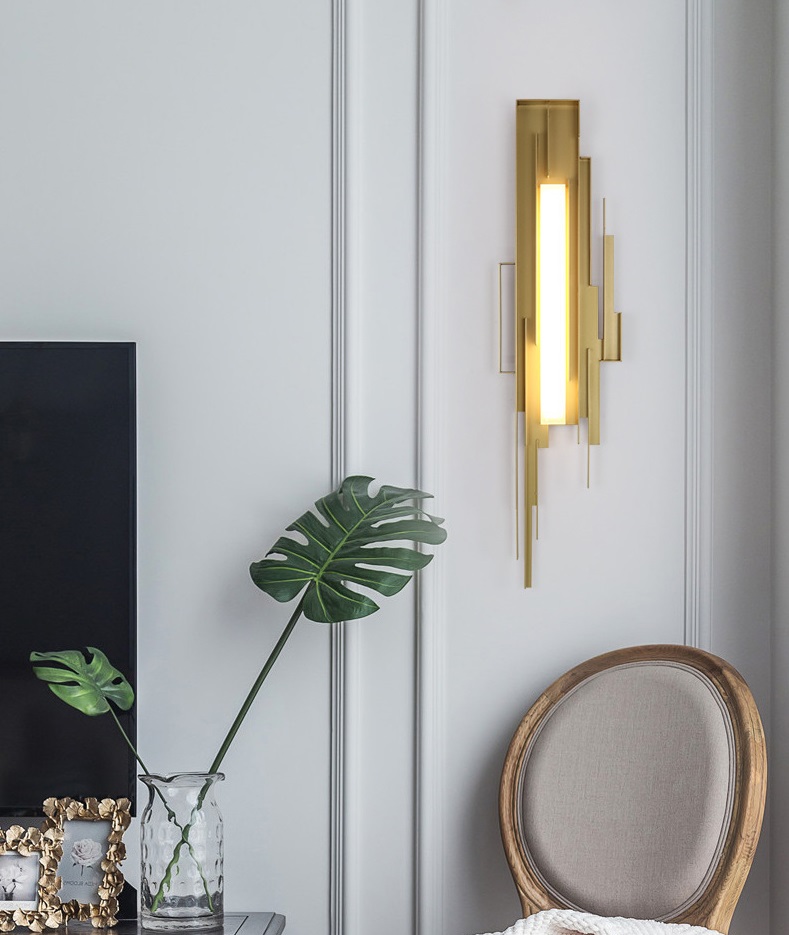 Светильник DZN-13307 ЗОЛОТО ` D200/H800/1/LED/8W/4500K (аналог 65506)