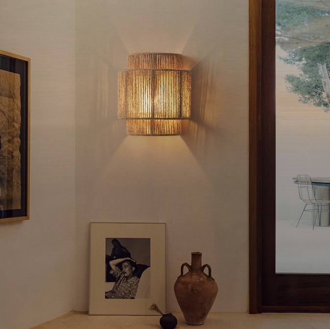 Светильник DZN-8530 РОТАНГ ` D230/H250/1/Е27/40W JUTE