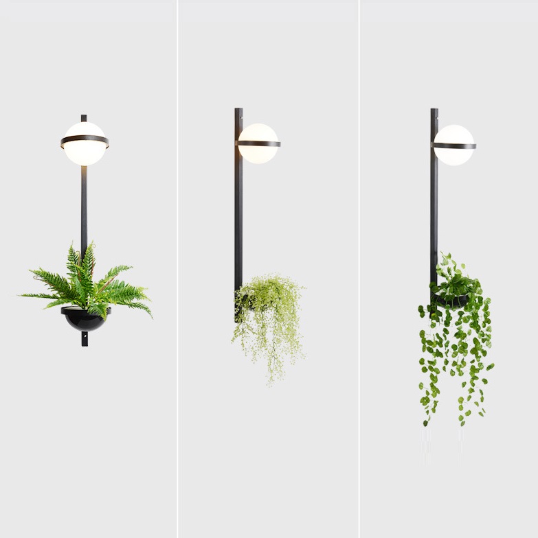 Светильник DZN-8532 ЧЕРНЫЙ ` D260/H1140/1/LED/15W FLORIST