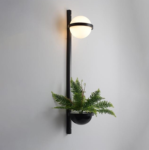 Светильник DZN-8532 ЧЕРНЫЙ ` D260/H1140/1/LED/15W FLORIST