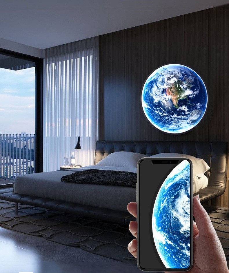 Светильник DZN-8552 ГОЛУБОЙ ` D900/H40/1/LED/38W/4500K COSMOS-EARTH 23-12