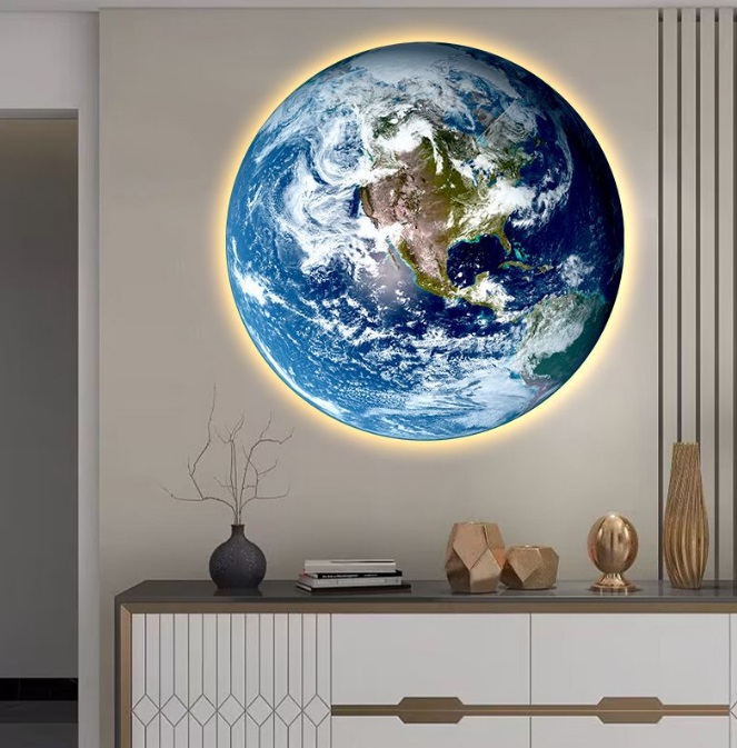 Светильник DZN-8552 ГОЛУБОЙ ` D900/H40/1/LED/38W/4500K COSMOS-EARTH 23-12