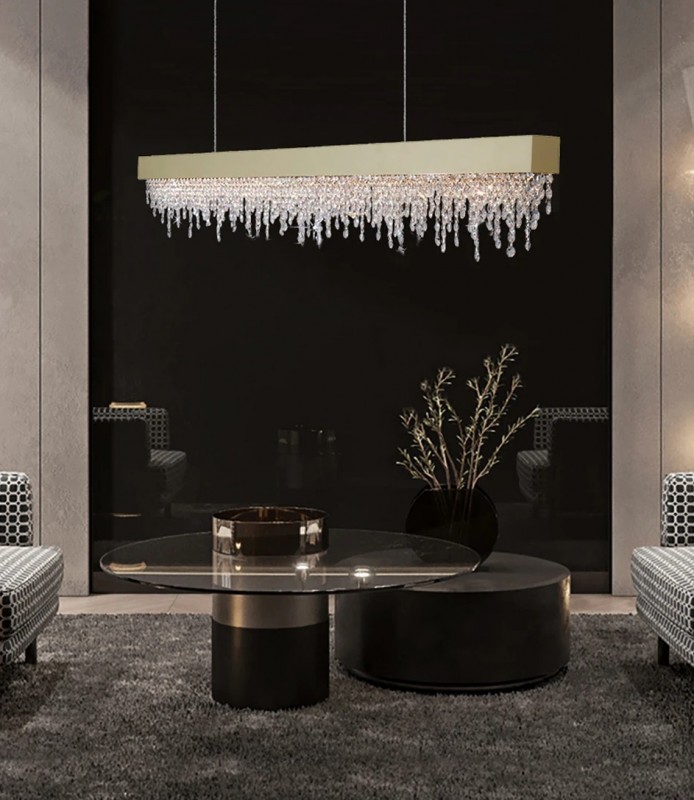 Светильник DZN-11354 ЗОЛОТО ` D1200*80/H400+1200/1/LED/30W/4500K