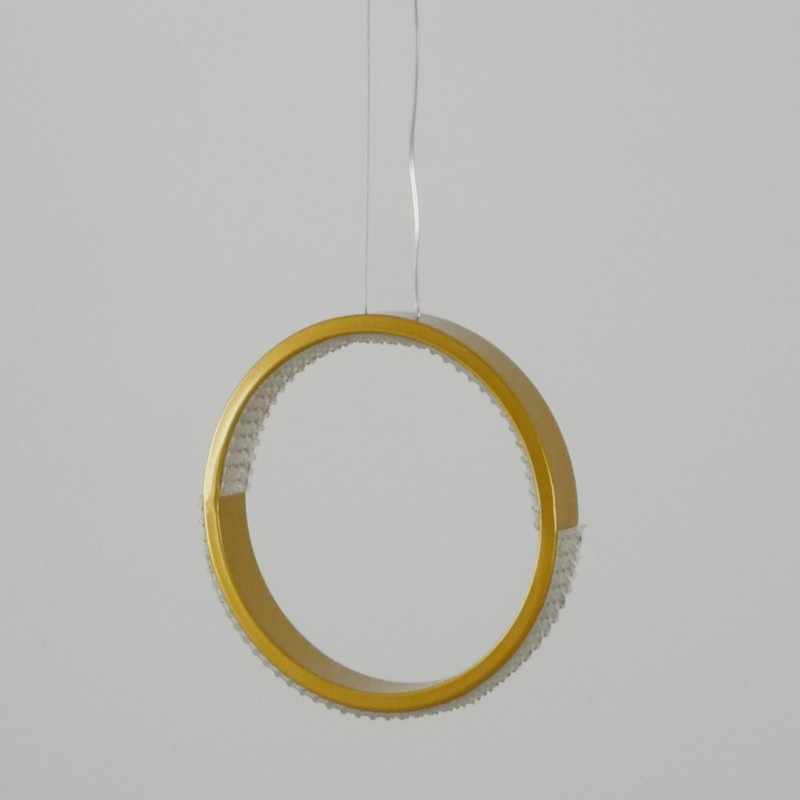 Светильник подвесной SAPFIR SPF-5361 ЗОЛОТО ` D200/H1500/1/LED/.W/4500K HOOP2 23-05