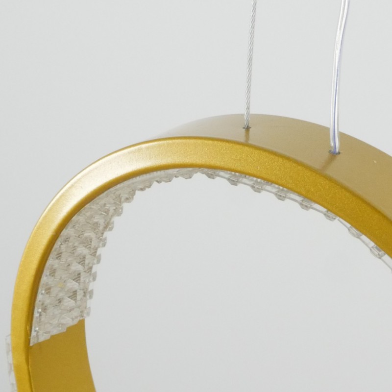 Светильник подвесной SAPFIR SPF-5361 ЗОЛОТО ` D200/H1500/1/LED/.W/4500K HOOP2 23-05