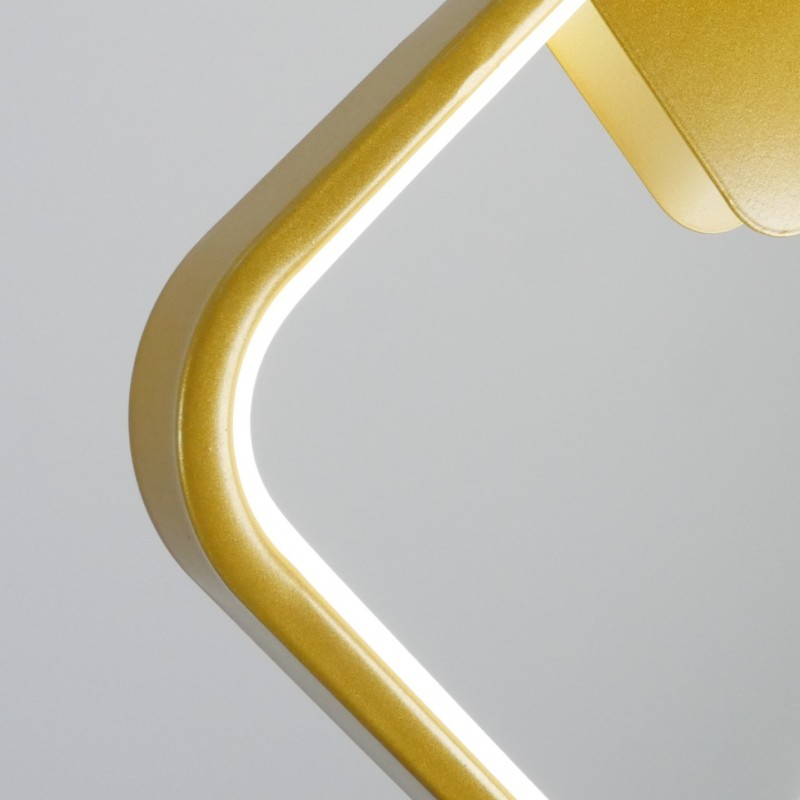 Светильник подвесной SAPFIR SPF-5377 ЗОЛОТО ` D200*260/H1200/1/LED/8W/4500K прозрач провод SYLE 23-0