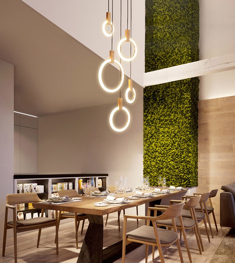 Светильник подвесной SAPFIR SPF-5384 ЗОЛОТО ` D2*190+2*280+400/H2000/5/LED/56W/4500K SYLE2 23-05