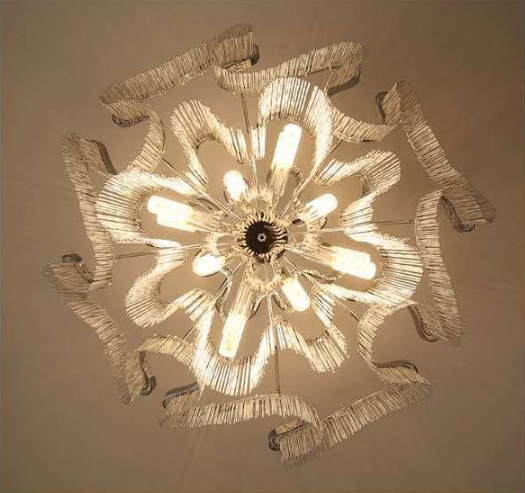 Светильник подвесной SAPFIR SPF-8577 СЕРЕБРО ` D800/H1500/12/E14/40W 23-01 COVER