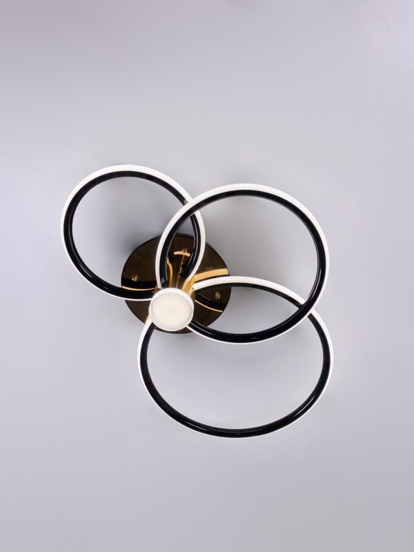 Светильник SPF-37505 BLACK+GOLD/ЧЕРНЫЙ+ЗОЛОТО ` LED ПДУ SPF22-02