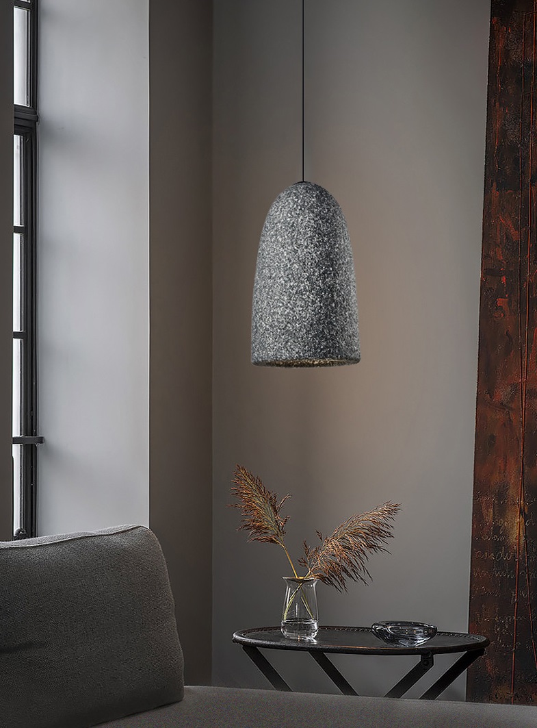 Светильник DZN-31518 ТЁМНО-СЕРЫЙ КАМЕНЬ ` D300/H550/1/E27/60W 24-08 VST