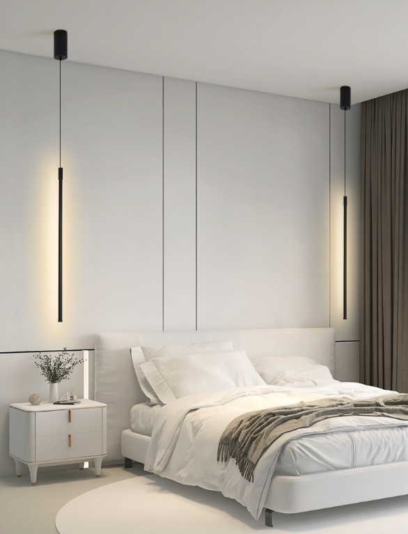 Светильник DZN-7534 BLACK/ЧЕРНЫЙ ` D1150/H1800/1/LED/11W 4000K Minimal Line 23-11