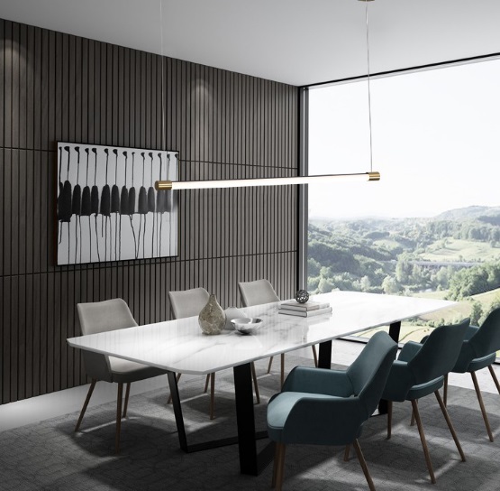 Светильник DZN-7564 SILVER/СЕРЕБРО ` D1150/H1800/1/LED/11W 4000K MINIMAL LINE DZN22-05