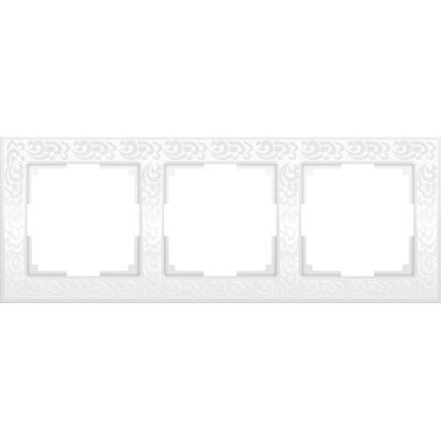 WERKEL Flock WL05-Frame-03-white / Рамка на 3 поста (белый) a028964 W0032301