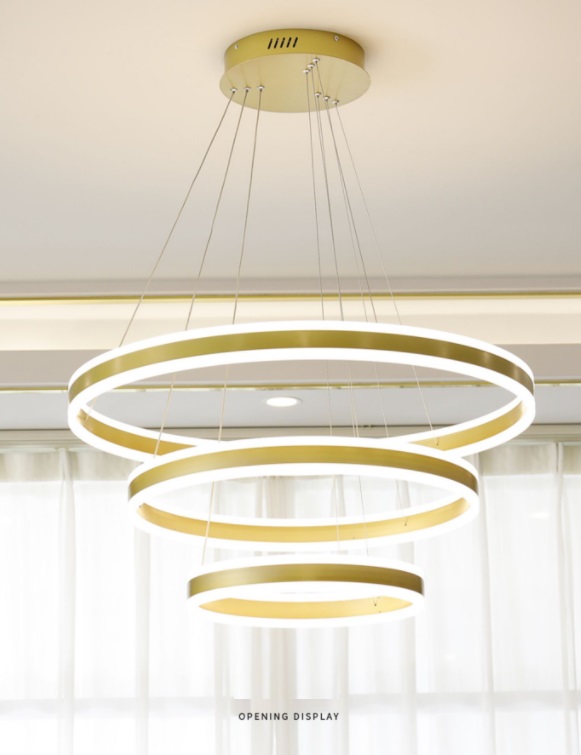 Светильник SP.4240 золото ` D400+600+800/H1000/3/LED/150W 4000-4500K SPF11 (1 из 2шт в коробке)