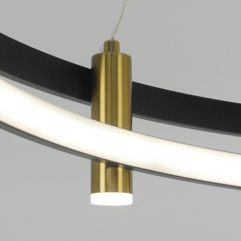 Светильник подвесной SAPFIR SPF-8768 ЧЕРНЫЙ+ЗОЛОТО ` D800/H1200/4+2/LED/4500K CORE 24-12