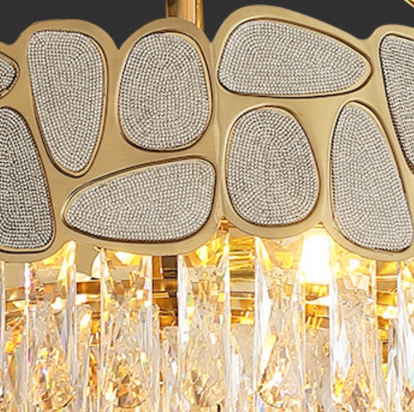 Светильник подвесной SAPFIR SPF-8807 ЗОЛОТО ` D500/H1200/6/E14/40W PLEI 22-12