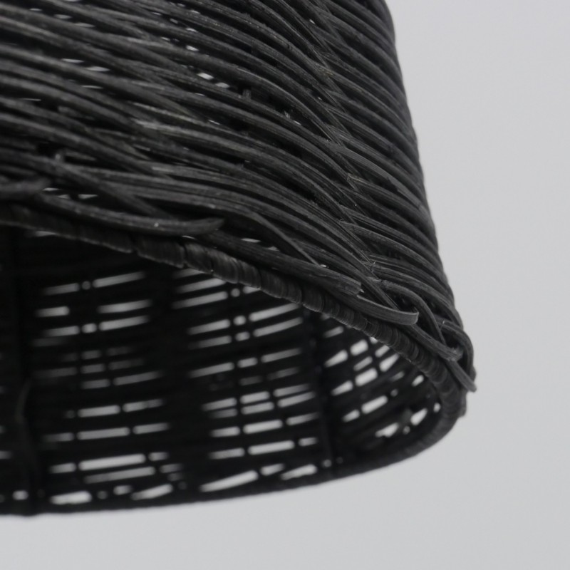 Светильник подвесной SPFD-47329 ЧЕРНЫЙ РОТАНГ ` D450*470/H1000/1/E27/30W черный провод, без ламп