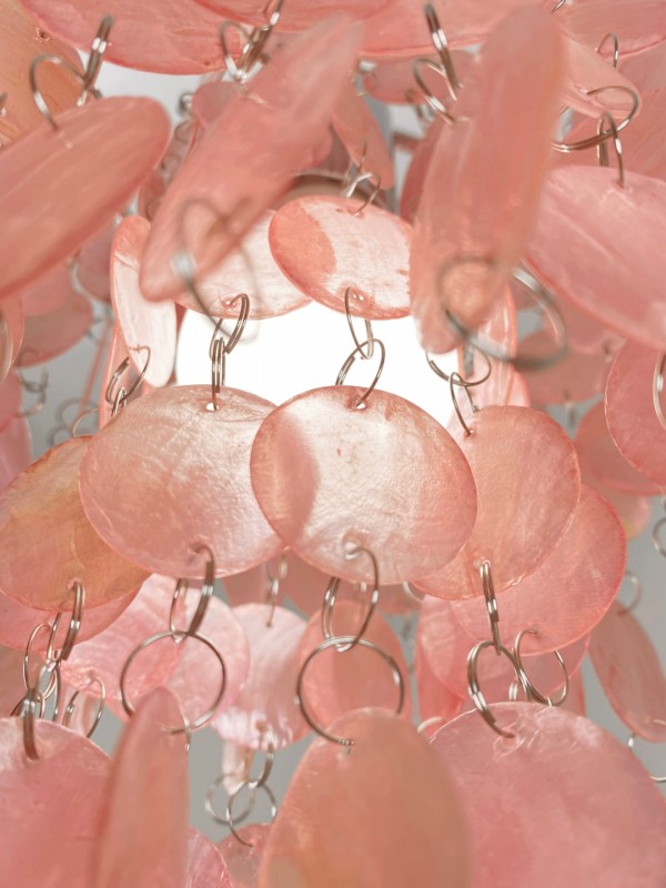 Светильник IL.29964 SHELL РОМ+РОЗОВЫЙ/CHROME ` D150/H1150/1/E27/60W декор 30мм SPFD SANDRA