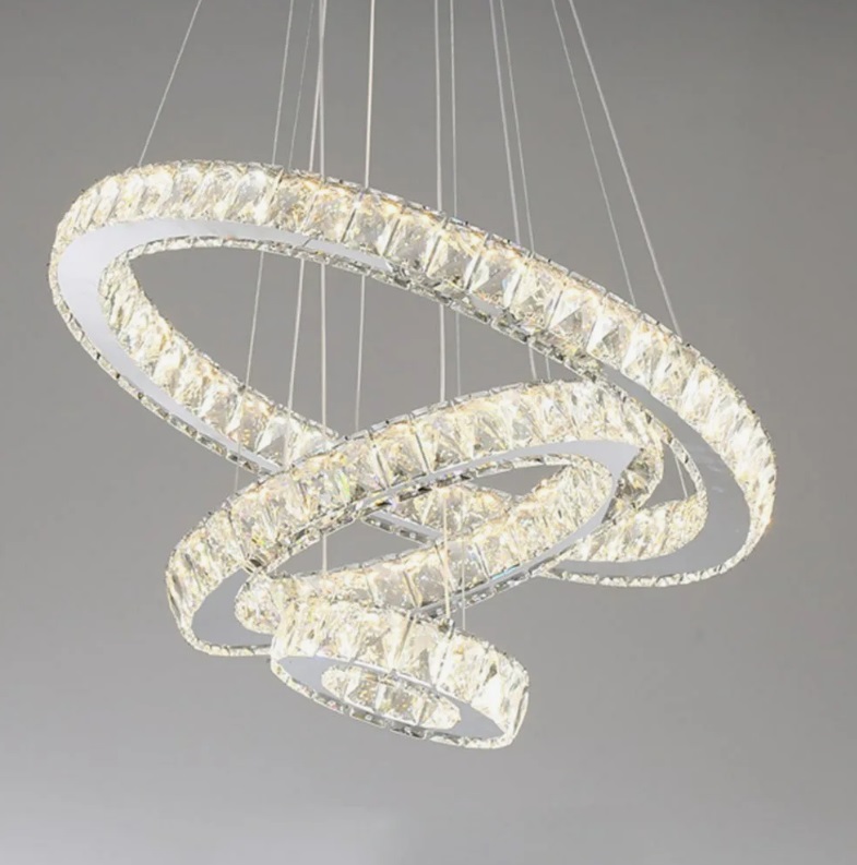 Светильник SPF-37562 CHROME/РОМ ` D500+350+200/H1200/3/LED/80W 2.4G 24-09