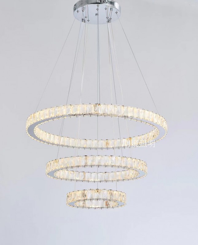 Светильник SPF-37562 CHROME/РОМ ` D500+350+200/H1200/3/LED/80W 2.4G 24-09