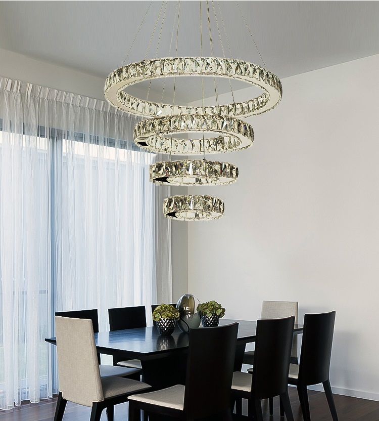 Светильник SPF-37568 CHROME/РОМ ` D600+470+260+200/H1200/4/LED/120W 2.4G RIPPLE 24-09