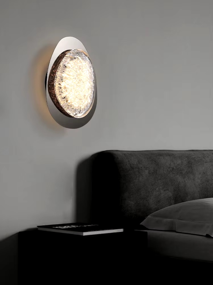 Светильник DZN-11727 РОМ + ПРОЗРАЧНЫЙ ` D245/H330/1/LED/8W/4500K EVIAN LONG