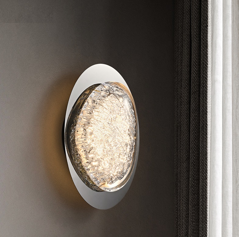 Светильник DZN-11727 РОМ + ПРОЗРАЧНЫЙ ` D245/H330/1/LED/8W/4500K EVIAN LONG