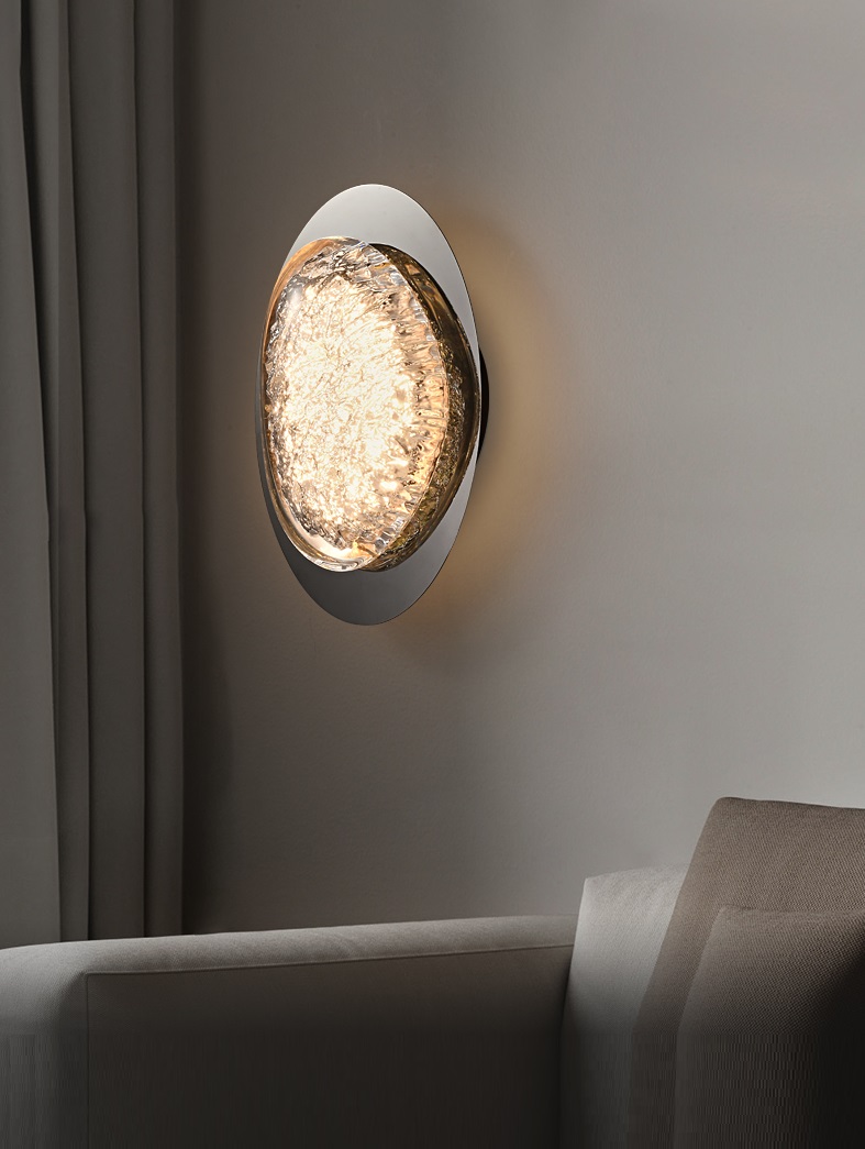 Светильник DZN-11727 РОМ + ПРОЗРАЧНЫЙ ` D245/H330/1/LED/8W/4500K EVIAN LONG