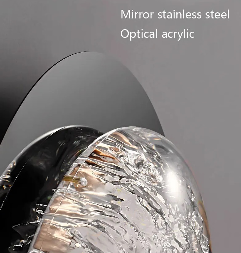 Светильник DZN-11727 РОМ + ПРОЗРАЧНЫЙ ` D245/H330/1/LED/8W/4500K EVIAN LONG