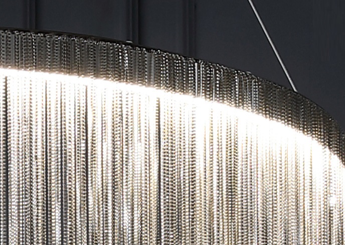 Светильник подвесной SAPFIR SPF-8901 СЕРЕБРО ` D600*300/H1500/1/LED/72W/3000-6500K 23-01 COVER 23-11