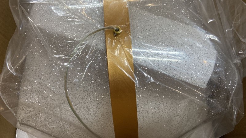 Светильник подвесной ElegantLight DZN-4500 ЗОЛОТАЯ БРОНЗА ` D1000*300/H1000/1/LED/40-60W звёздноеVST