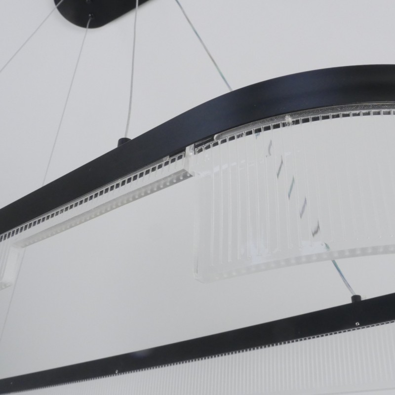 Светильник ElegantLight DZN-4513 ЧЕРНЫЙ ` D1000*300/H1500/1/LED/120W 2.4G ZEBRA 23-12