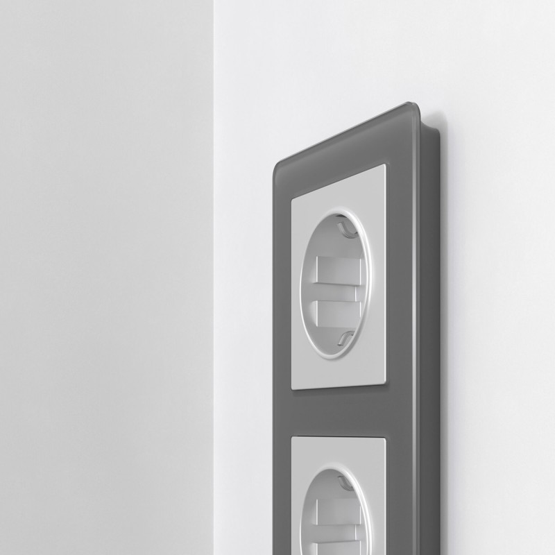 WERKEL W0022704 Рамка на 2 поста Acrylic графит