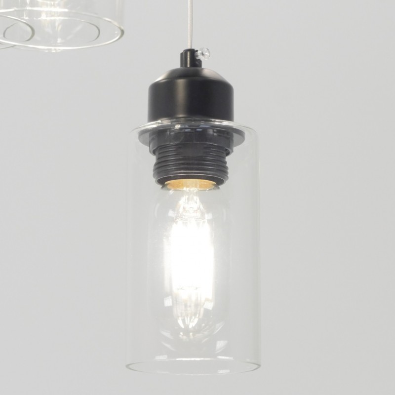 Светильник SPFD-10903 ЧЕРНЫЙ D350/H1500/7/E27/40W