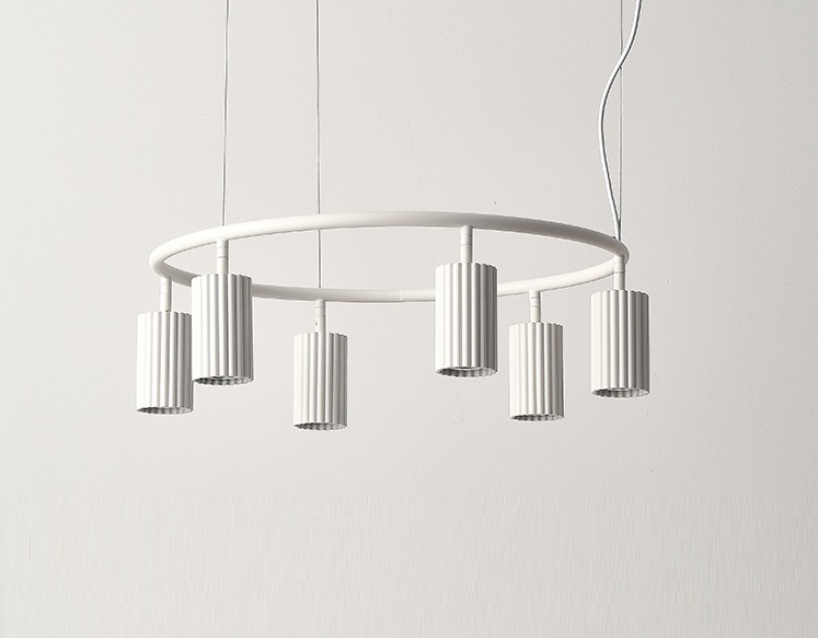 Светильник DZN-33251 БЕЛЫЙ ` D600*200/H1200/6/GU10/30W