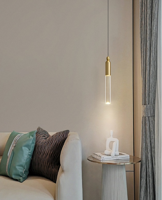 Светильник DZN-54388 БРОНЗА ` D100/H470+1200/1/LED/5W/3000K GELIS