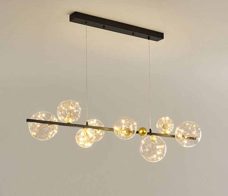 Светильник потолочный ElegantLight DZN-9142 ЧЕРНЫЙ ` D1100*250/H1200/8/LED/56W/4500K CASES 22-12