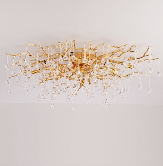 Светильник потолочный ElegantLight DZN-9143 СЕРЕБРО ` D500/H400/6/E14/40W RAIN 22-12