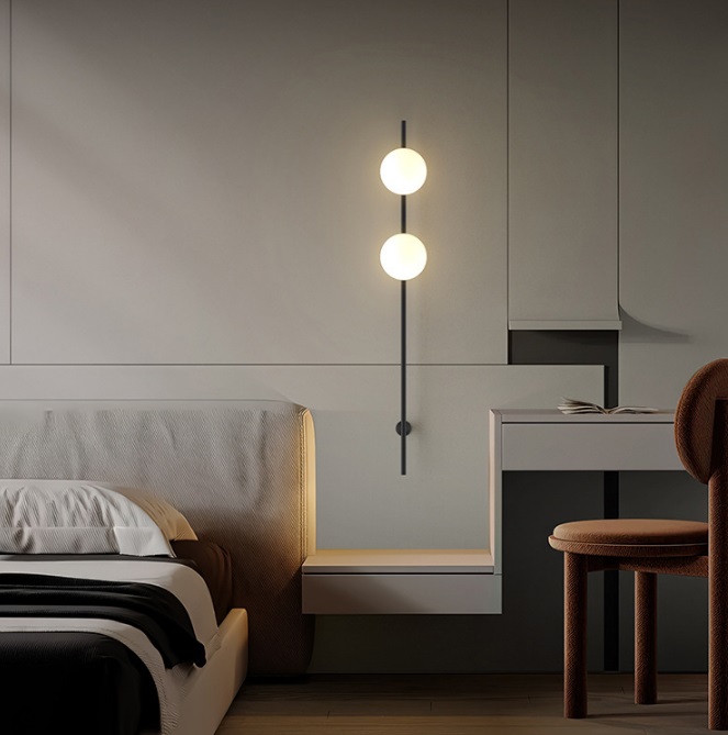 Светильник DZN-64568 ЧЕРНЫЙ ` D150*150/H1150/2/E27/40W DIRECTION