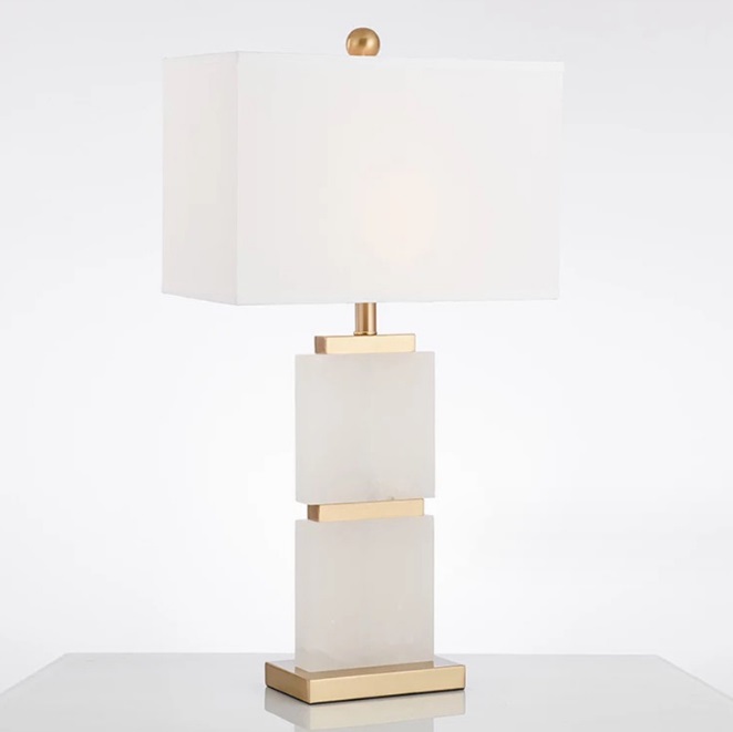 Светильник DZN-11985 ЗОЛОТО + БЕЛЫЙ МРАМОР ` D400*200/H700/1/E27/40W