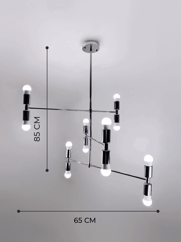 Светильник SPFD CP.15976 CHROME/РОМ ` D650/H850/12/E27/60W JENSEN (без ламп)