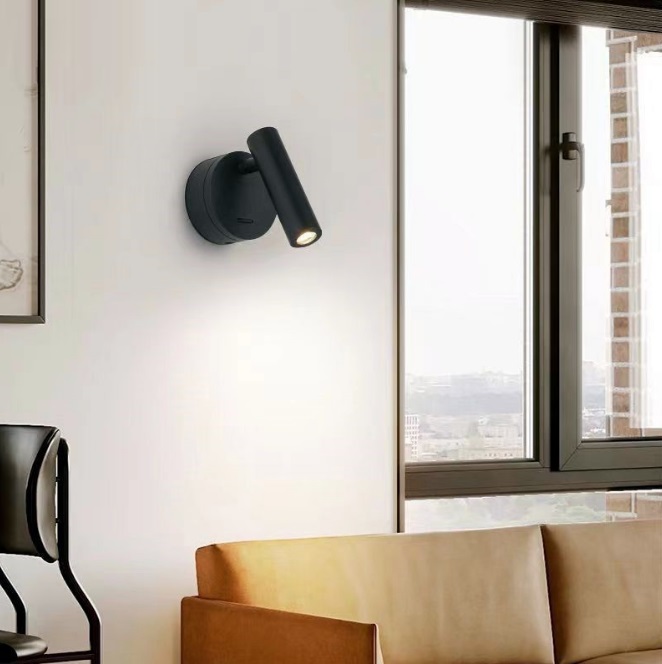 Светильник DZN-12033 ЧЕРНЫЙ ` D110/H80/1/LED/3W/4000K с выключателем