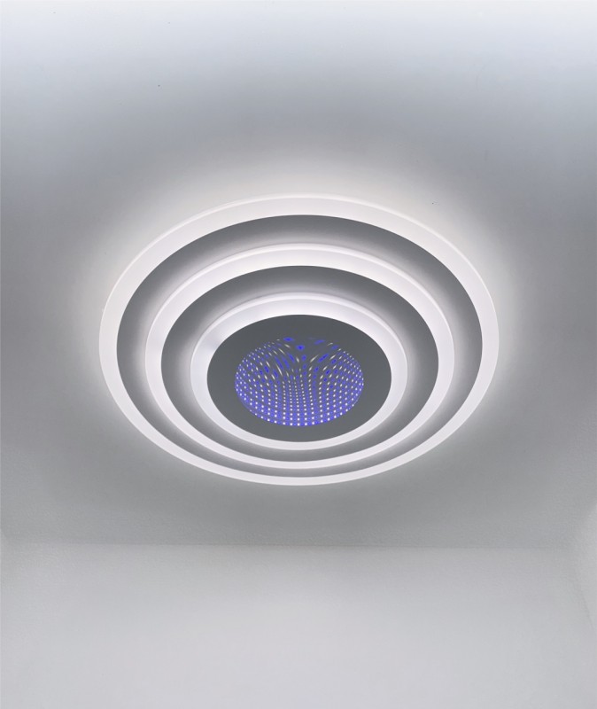 Светильник SPF-1514 WHITE/БЕЛЫЙ ` D500/H70/1/LED/60W/3D 2.4G SPF21-10 (1) Грация