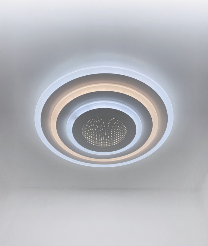 Светильник SPF-1514 WHITE/БЕЛЫЙ ` D500/H70/1/LED/60W/3D 2.4G SPF21-10 (1) Грация