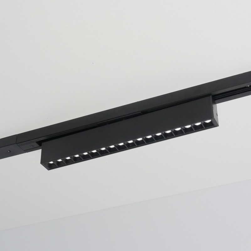 Трековый светильник линейный 18W черный Лайнер2 GRILL